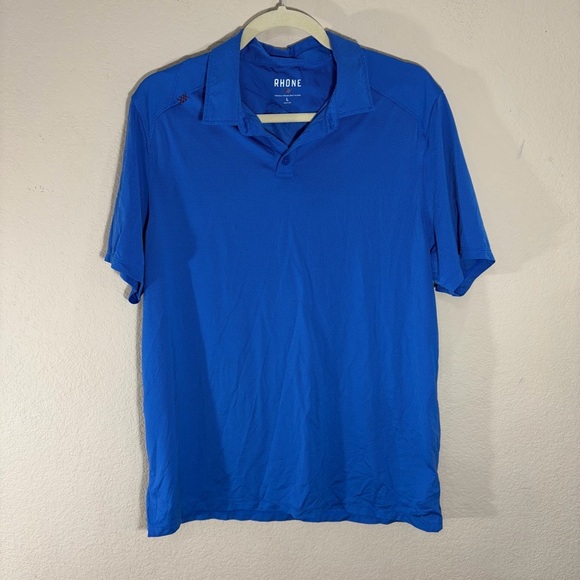 RHONE Other - Rhone Polo Shirt Men's Blue Short Sleeve Sz L Golf Outdoor Casual Quiet Luxury